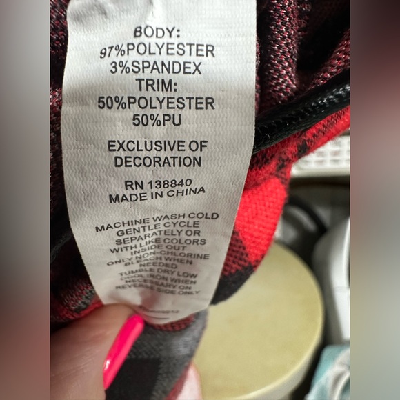 Kidpik Plaid Red and Black Girls Dress - Picture 8 of 8